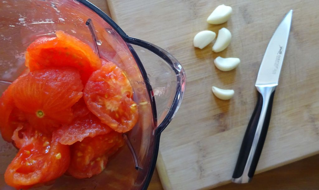 recette d'ete plat froid tomate ail
