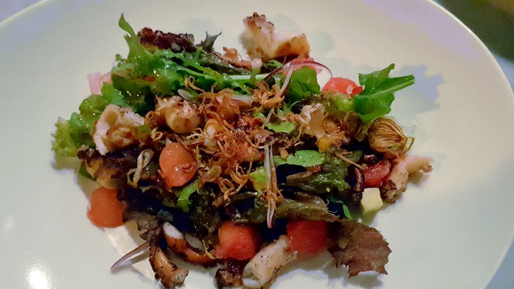 assiette de salade du arang bar ubud