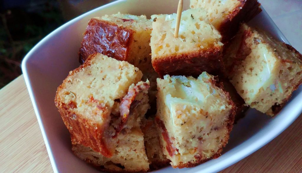 cake apero dinatoire chevre tomates sechees