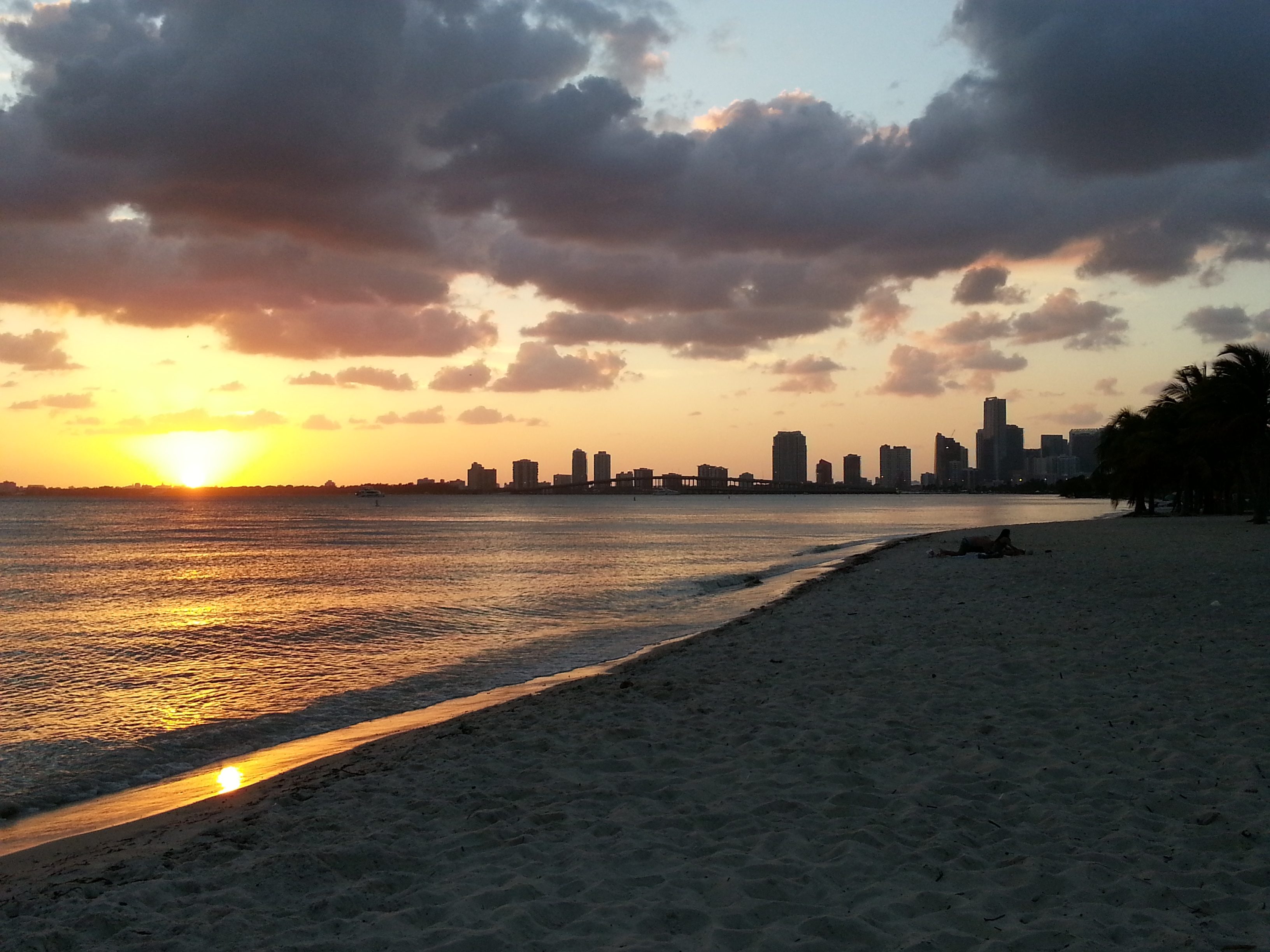 sunset coucher de soleil key biscayne miami