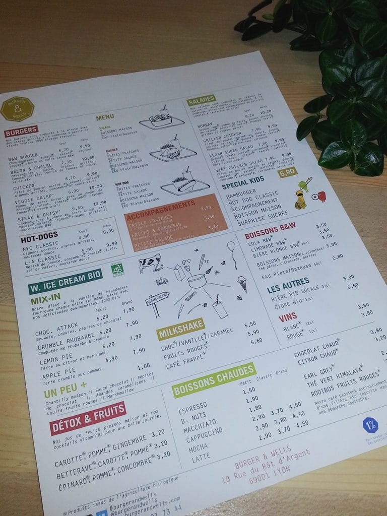 burger&wells menu