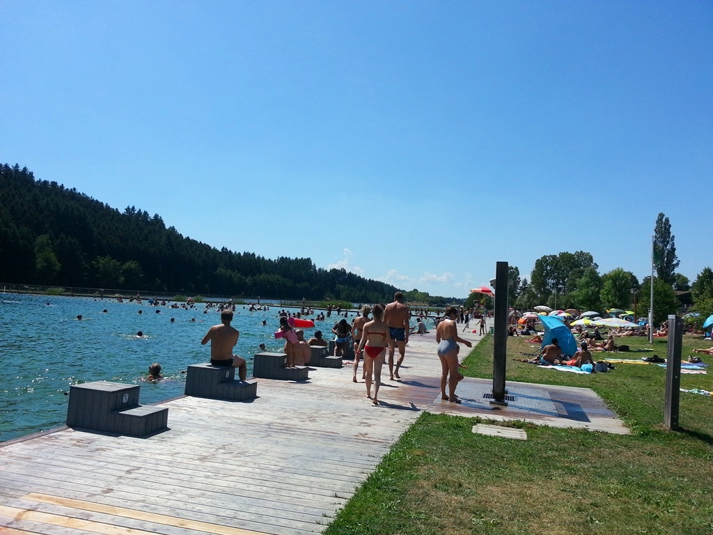 lac des sapins plage piscine