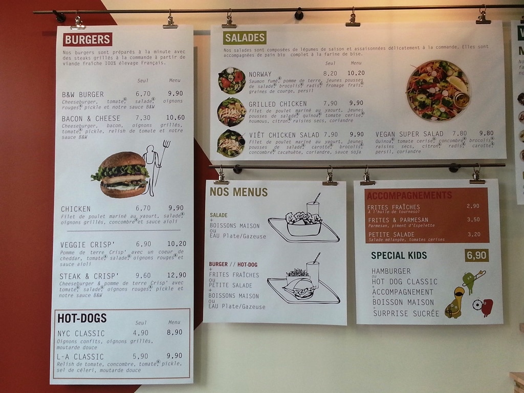 menu burger salade burger and wells lyon cordeliers