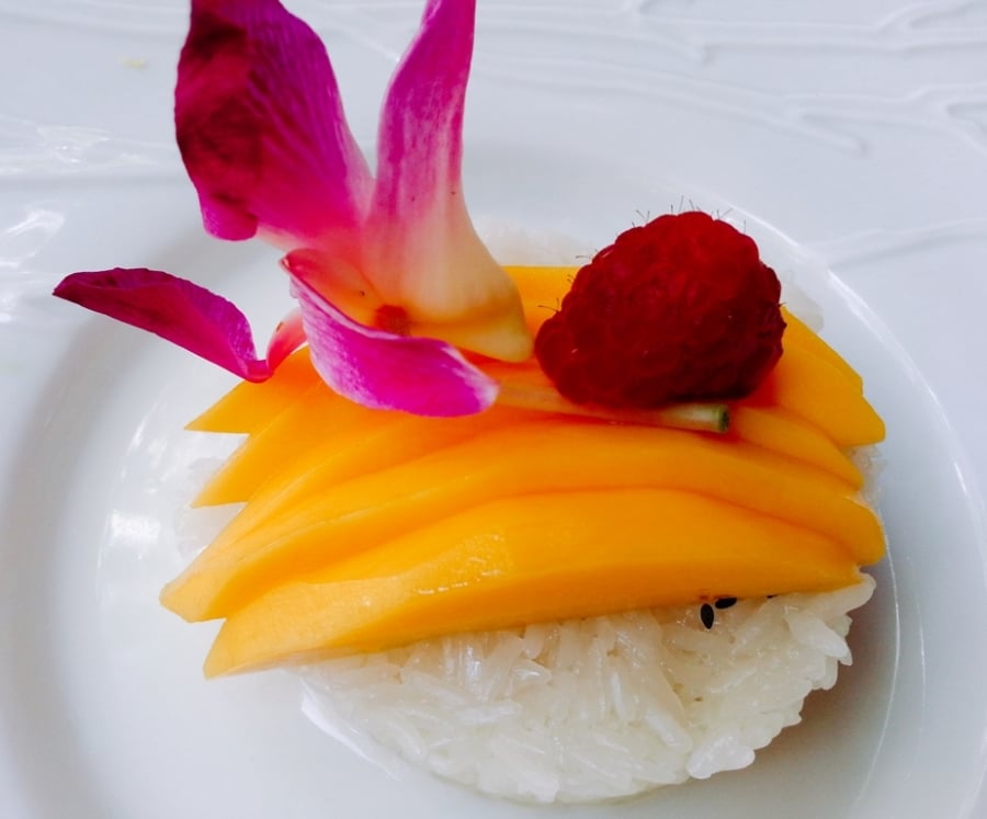 prik thai paris mango sticky rice mangue riz gluant