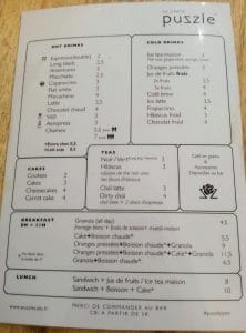 puzzle cafe carte