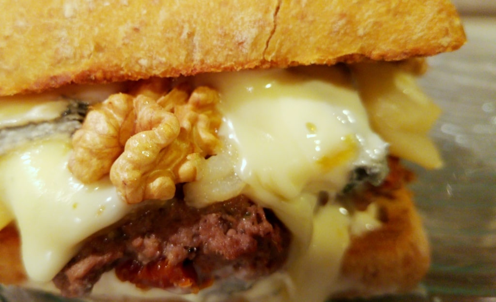 burger recette charolais noix bleu poire