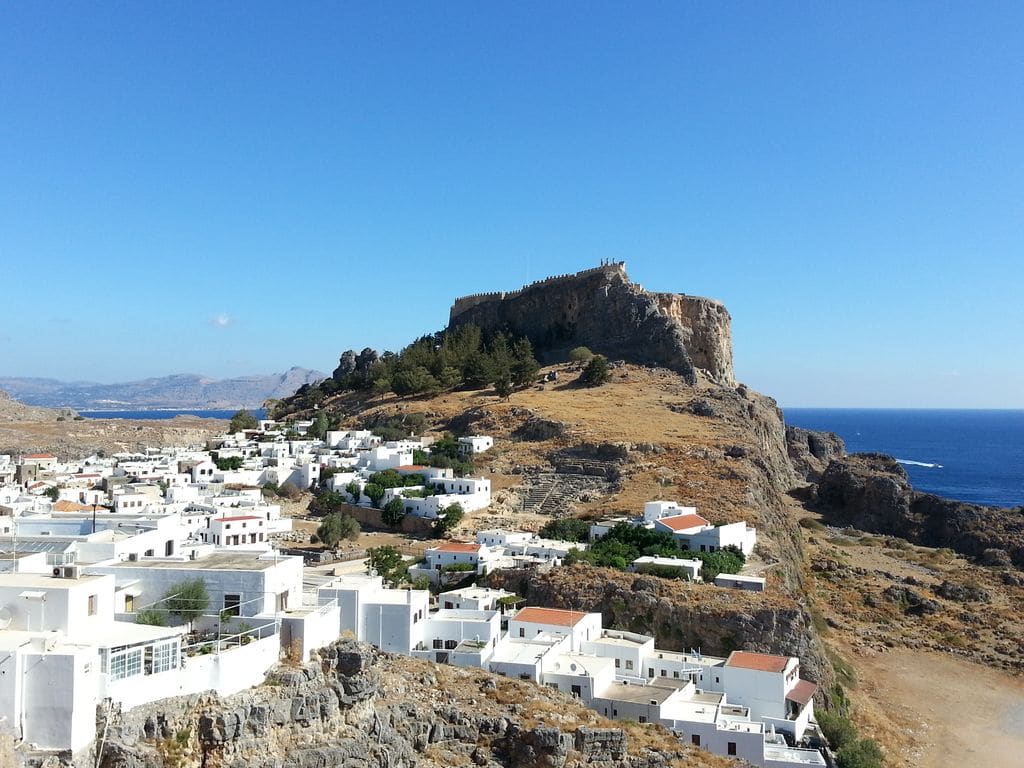 lindos vue sur acropole versant st paul