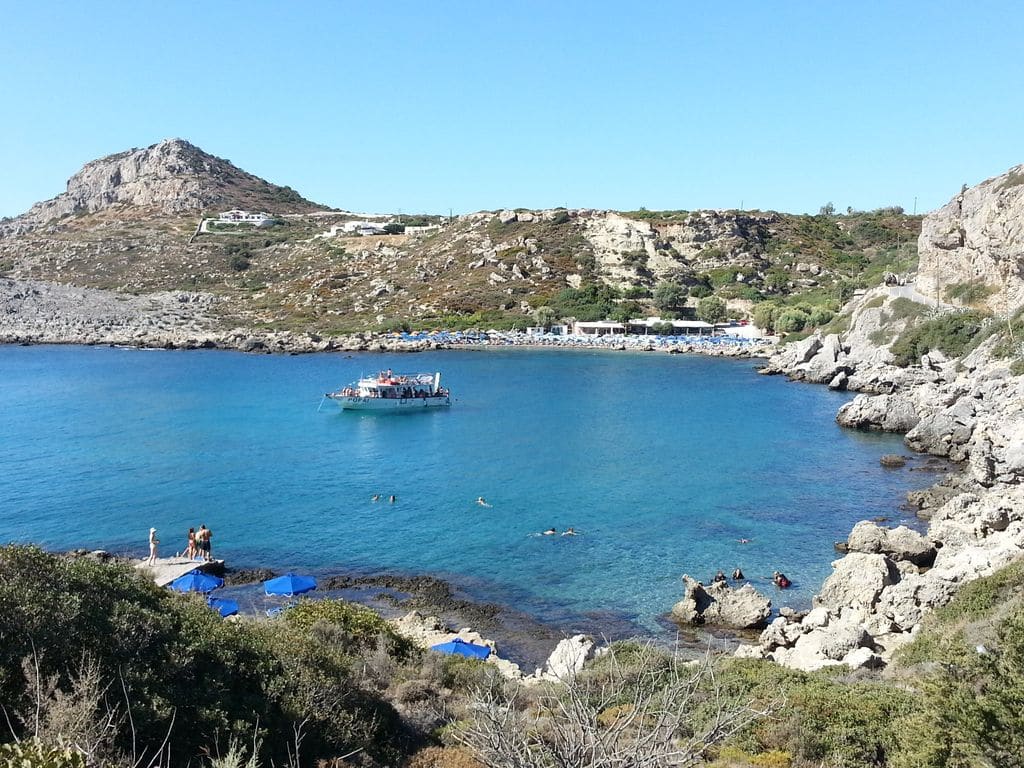 où se baigner a rhodes ladiko beach