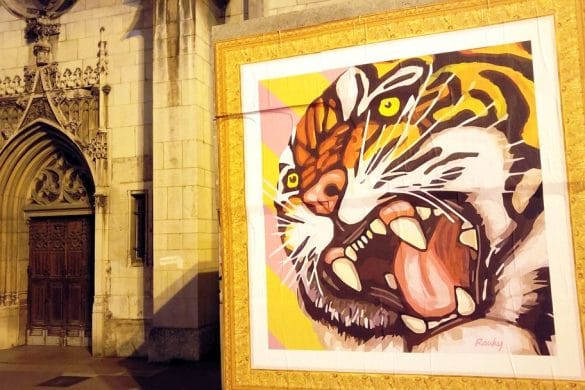 happycurio rauky article street art affiche collee rues de lyon