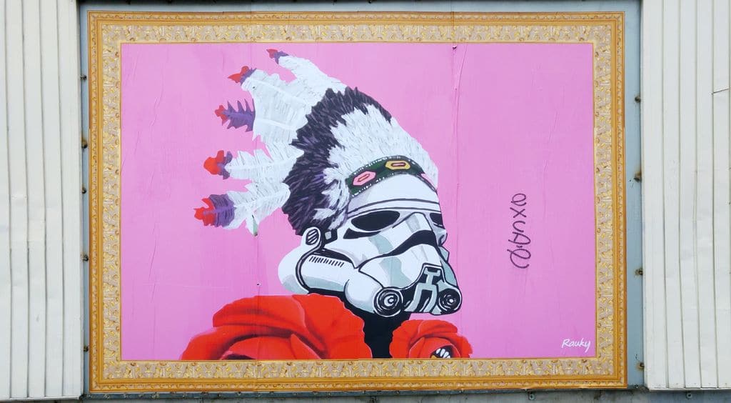 happycurio rauky painter star wars art urbain rue lyon guillotiere