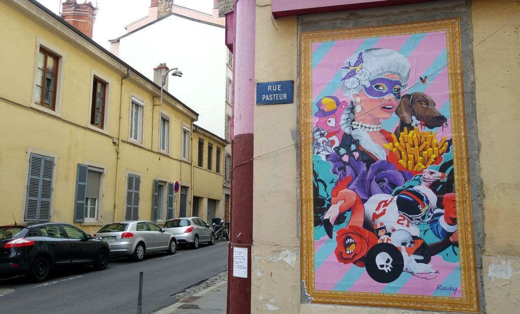 happycurio rauky rue pasteur lyon street art marquise frites