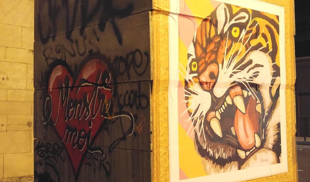 happycurio tigre rauky monstre moi lyon street art