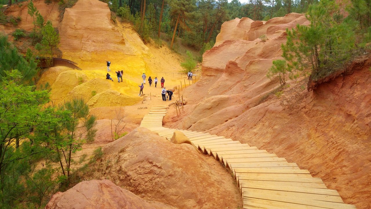 roussillon chemin des ocres comme aux usa