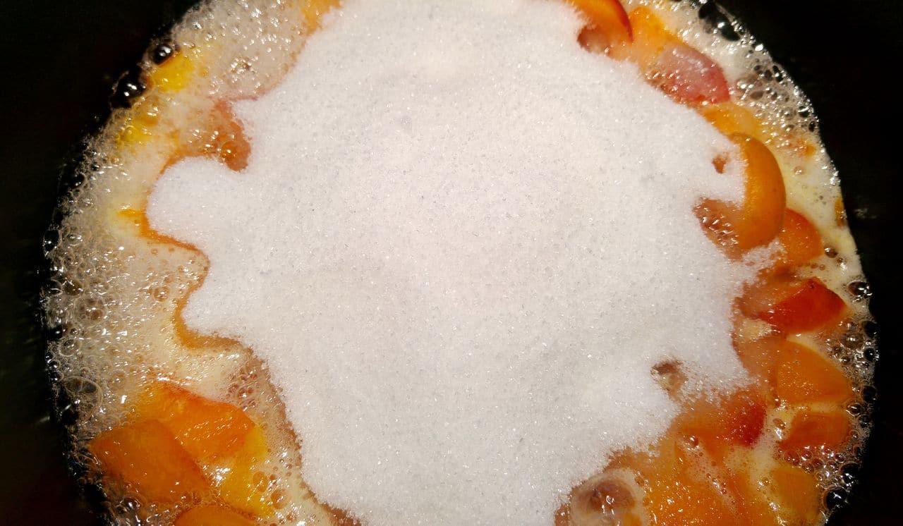 happycurio recette confiture d'abricots secs et abricots frais
