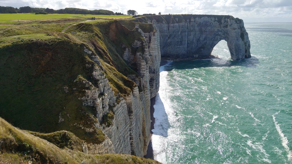 happycurio etretat falaises arche mer