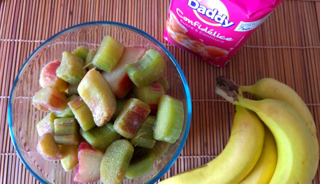 happycurio recette confiture rhubarbe banane