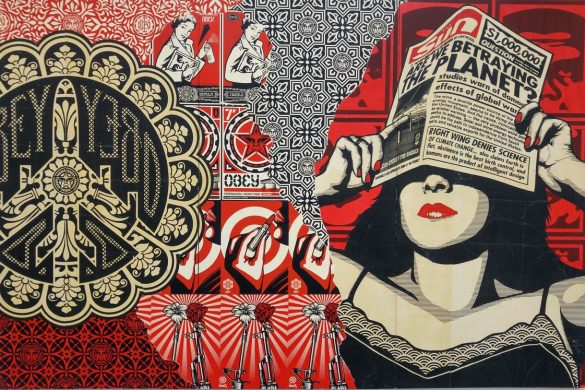 happycurio aerosol street art obey shepard fairey