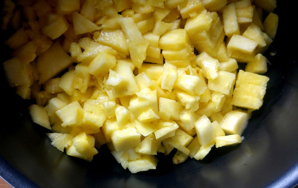 happycurio preparation confiture d'ananas