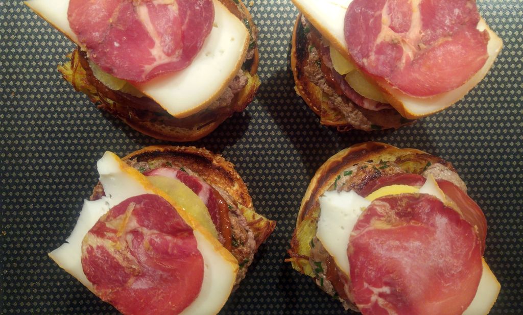 coppa grillée sur burger