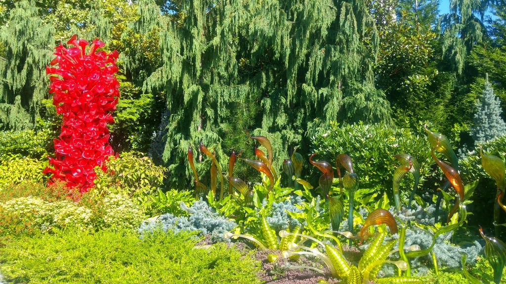 jardin fleurs de verre