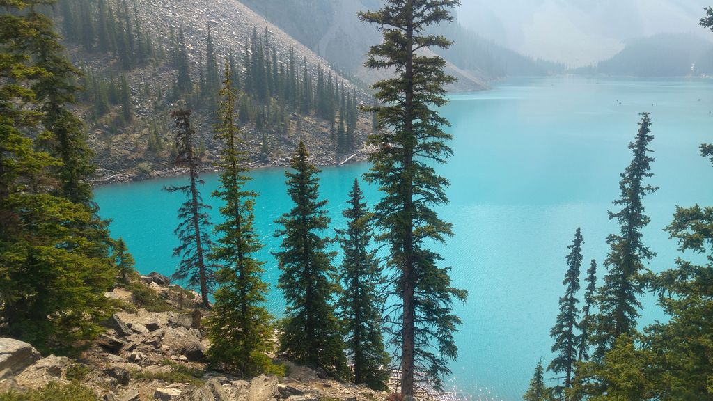 lac moraine parc de banff jasper