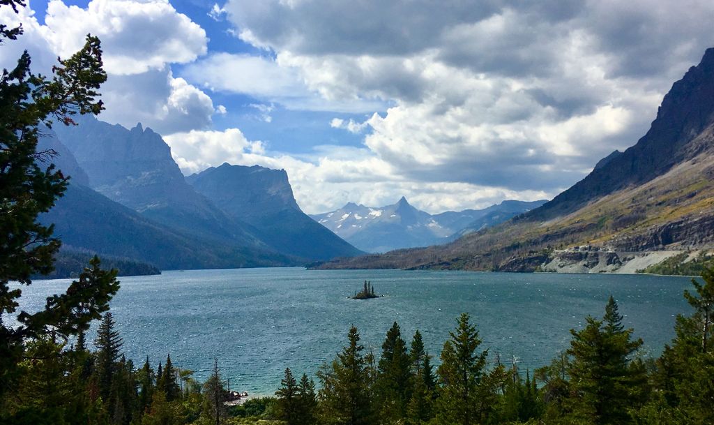 glacier national park goose island