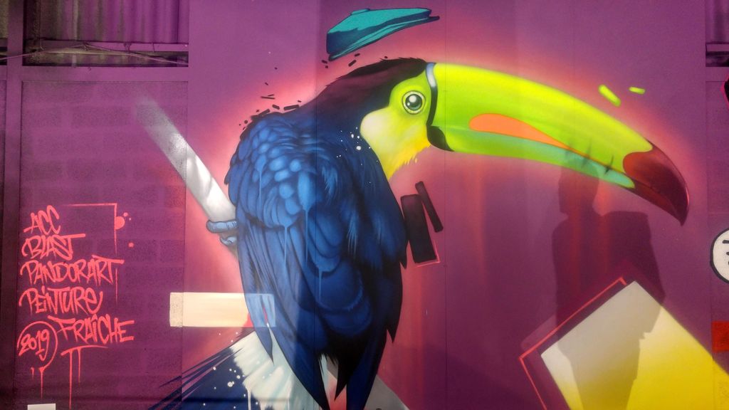 kalouf toucan peinture fraiche