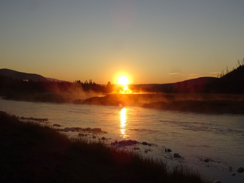 lever de soleil yellowstone