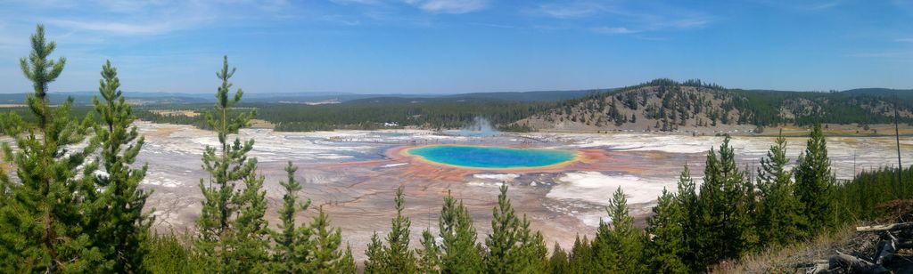 meilleure vue grand prismatic yellowstone parc