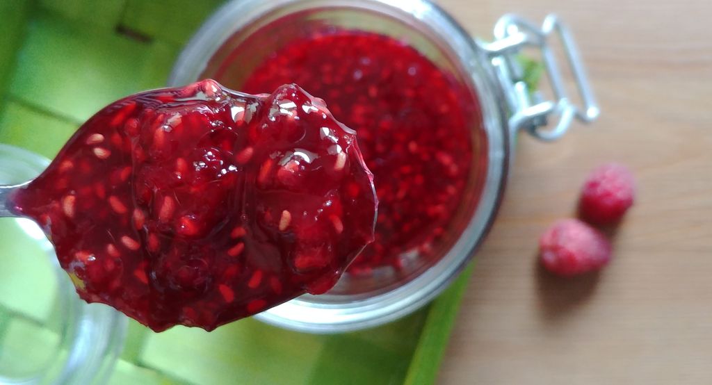 recette confiture maison framboises cerises