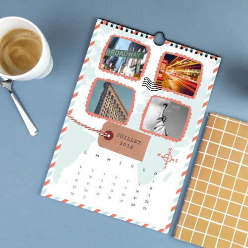 calendrier personnalise avec popcarte