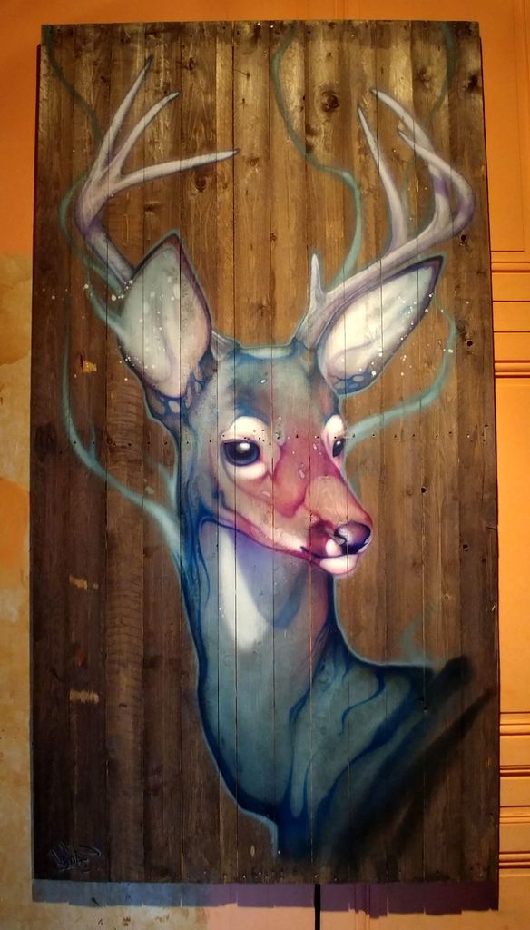 kalouf cerf daim street art