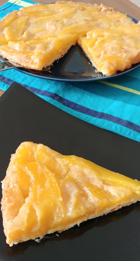 tarte aux mangues caramélisées