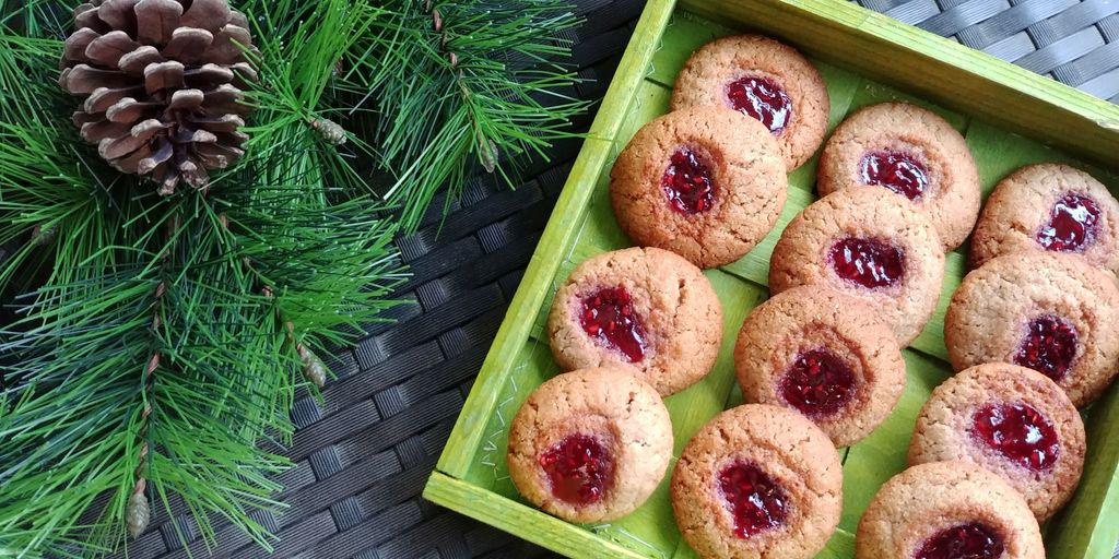 bredele confiture framboise linzer