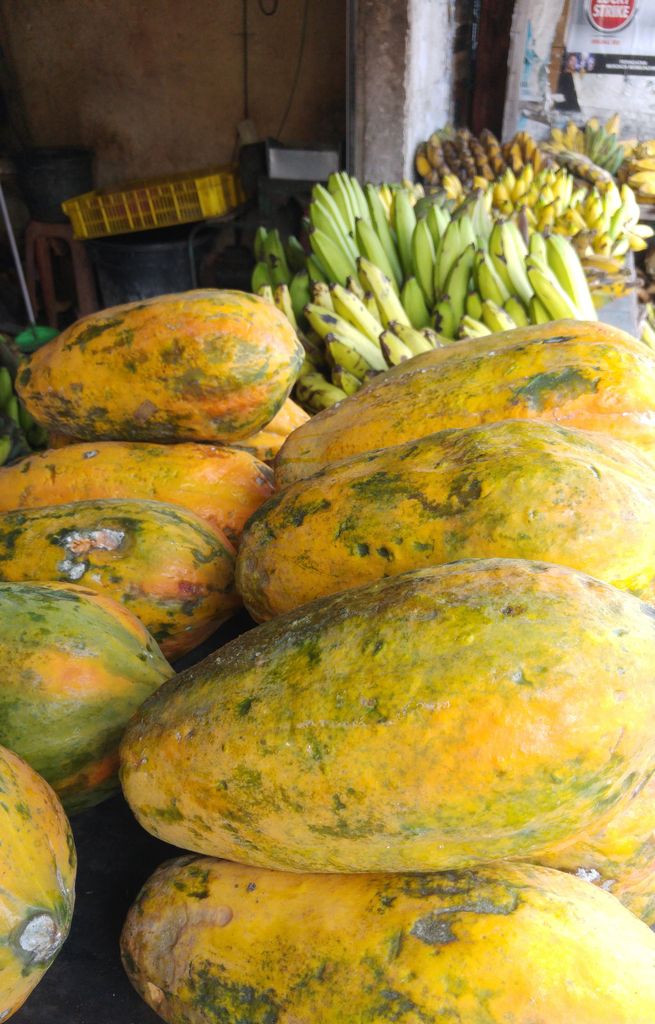 marché sanur papaye banane