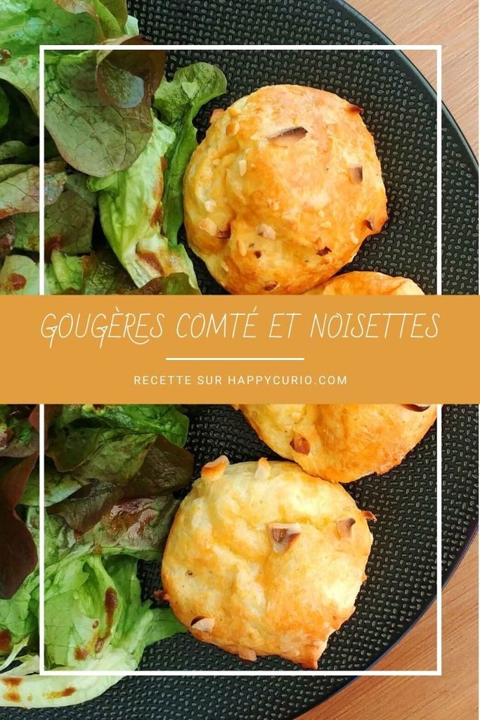 assiette de gougères et salade