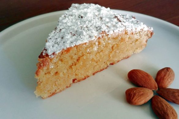 part de gateau de santiago aux amandes