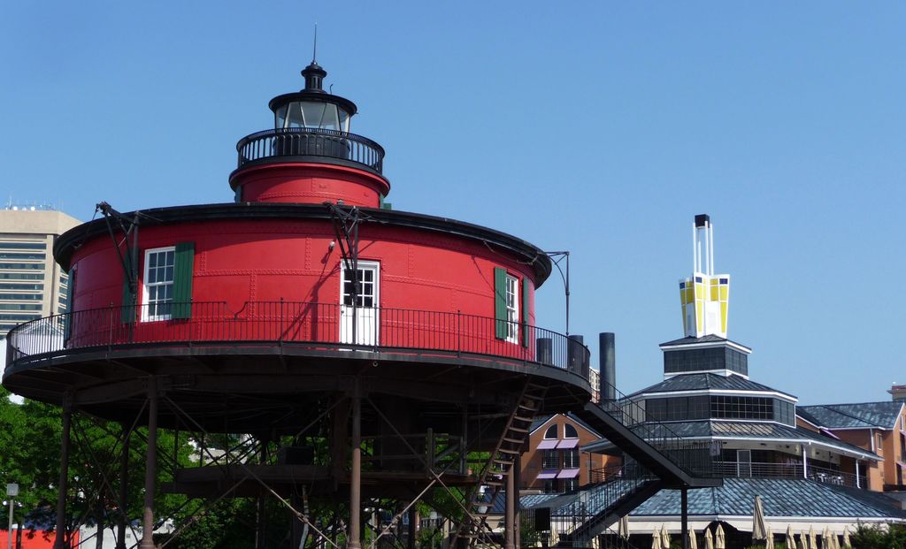 phare de seven foot knoll à Baltimore