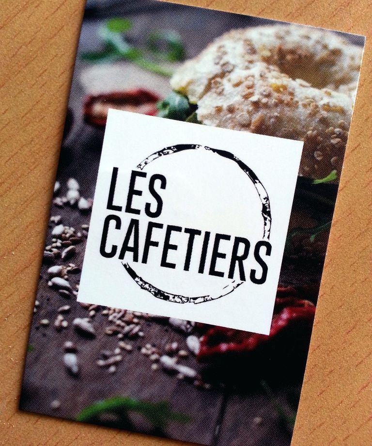 carte de visite les cafetiers