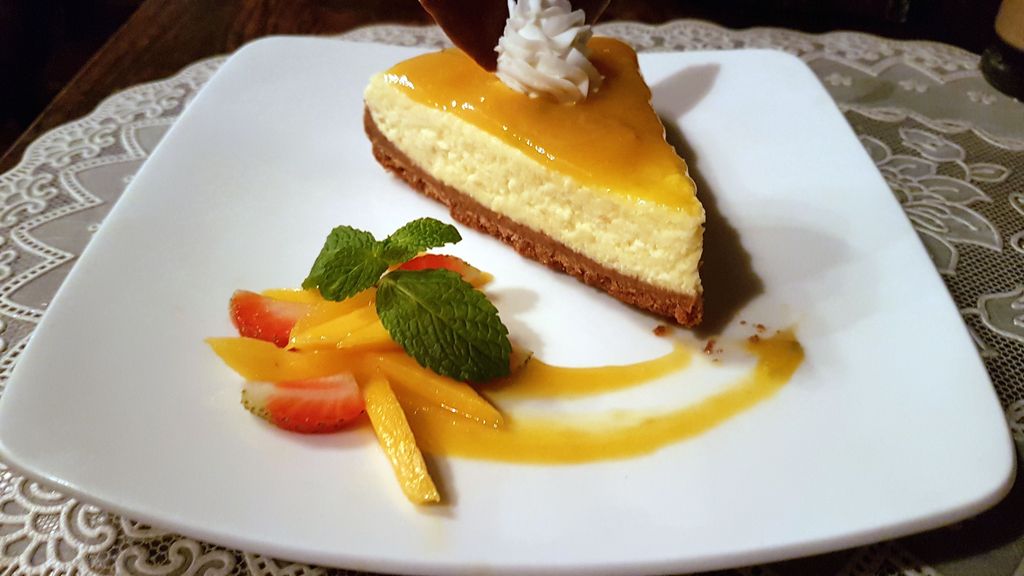 cheesecake à la mangue