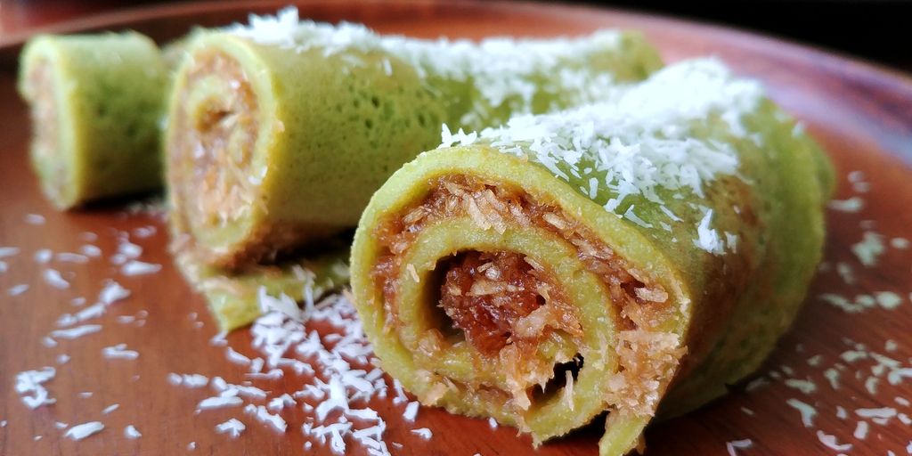 crepe balinaise au sucre de coco et noix de coco rapée