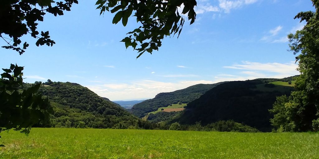 vue sur la vallée de marchamp