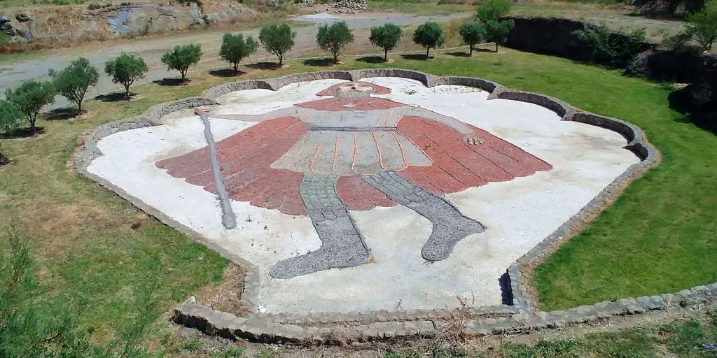 mosaique du pèlerin st jacques de compostelle