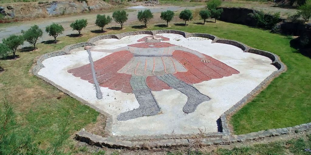 mosaique du pèlerin st jacques de compostelle