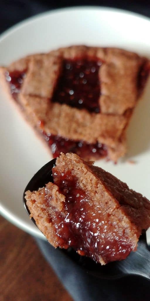 tarte linzer a la confiture de framboise